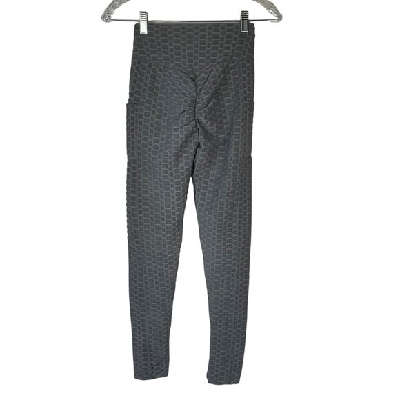 W and J Fashion Textured Leggings Womens Small/Medium Gray New - Picture 2 of 7